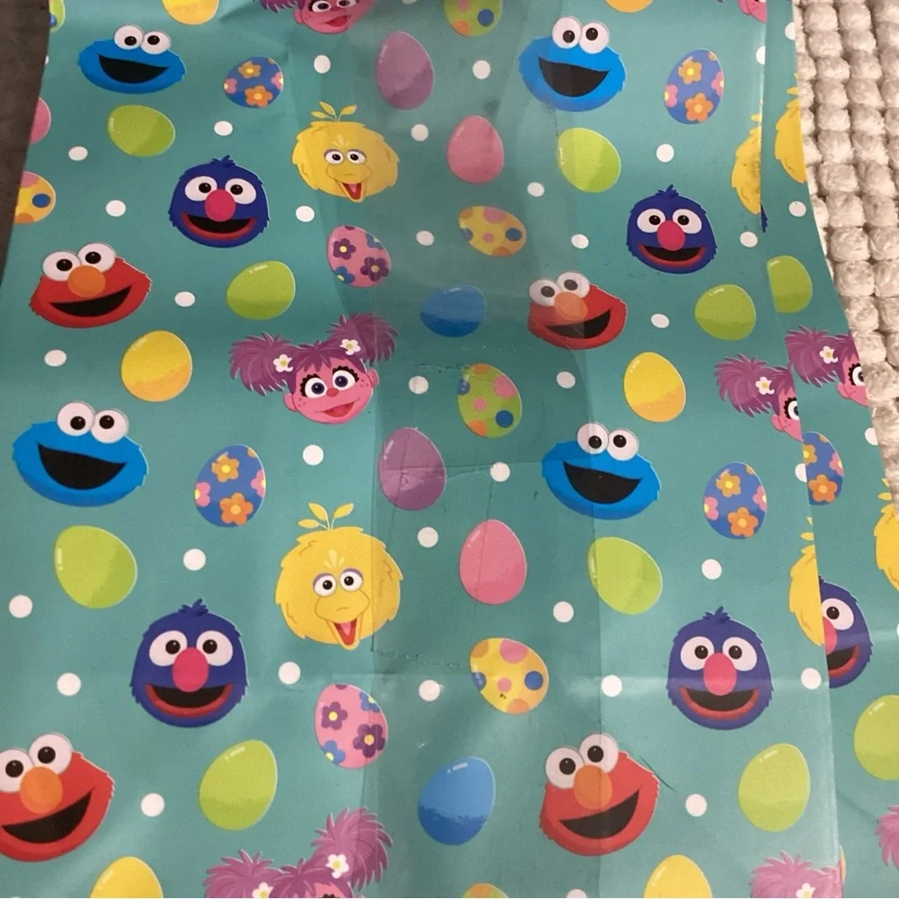 Sesame Street Easter Heavy Paper Treat Bags w/ Nice Ribbon Handles Pkg of 13